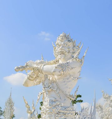 Beyaz Dev heykeli, wat rong khun, chiang rai, Tayland