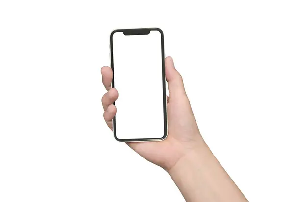 Telefonu kapat, beyaz, akıllı telefon beyaz renkli beyaz ekranda izole et.