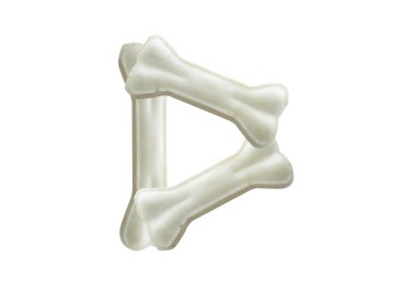 Alfabe biçiminde köpek kemiği.