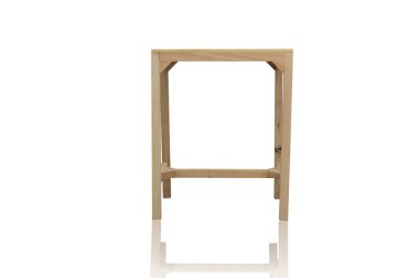 modern boş ahşap çerçeve beyaz üzerine izole.