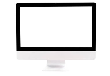 Modern ekran beyaz arka plan üzerinde izole monitör