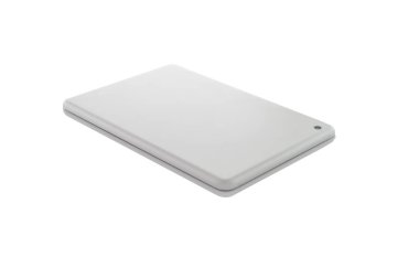 Sırt tableti gümüş izole