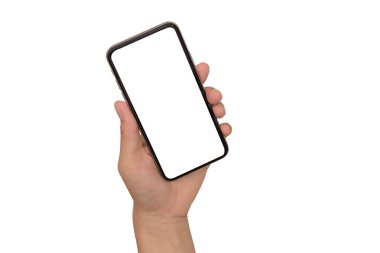 Telefonu kapat, beyaz, akıllı telefon beyaz renkli beyaz ekranda izole et.