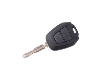 araba anahtarı beyaz arkaplanda izole edildi