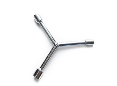 Y Tipi Dış Altıgen Anahtarı beyaza izole edildi