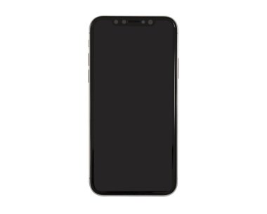 yeni telefon açık beyaz arka plan üzerinde izole