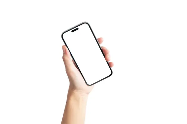 Beyaz cep telefonunu tutan bir el. Telefon açık değil ve ekranı da yok. Boşluk ve yalnızlık kavramı