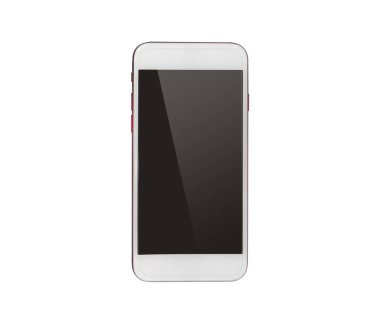 yeni telefon açık beyaz arka plan üzerinde izole