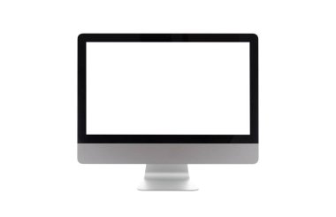 bilgisayar görüntüsü beyaz arkaplanda izole edildi