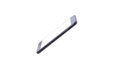 yan tarafındaki beyaz izole Smartphone