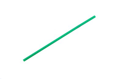 Kahverengi plastik pipet beyaz arkaplanda izole edildi