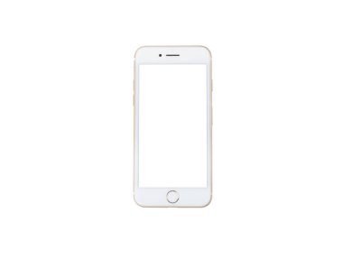 yeni telefon açık beyaz arka plan üzerinde izole