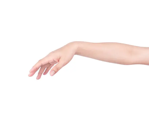 El sallayan eller beyaz arkaplanda izole