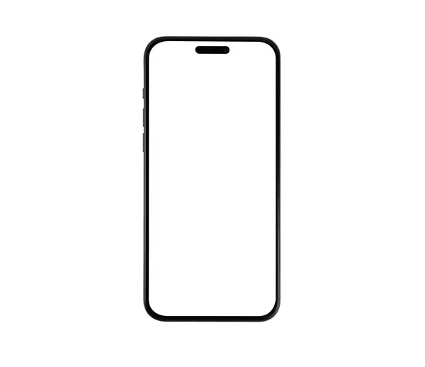 Bir cep telefonu, beyaz arka planda mavi akıllı telefon reklamı.