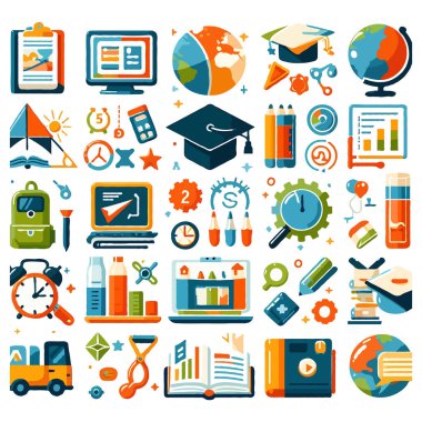 Çevrimiçi kurslar programı uzak öğrenim evinde üniversite diploması alma kavramı 4 karikatür kompozisyonları izole