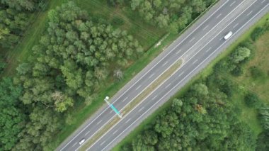 Otoyol, İHA 'nın üst görüntüsü