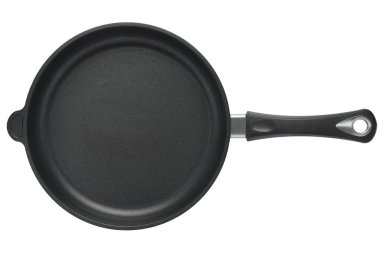 Beyaz Arkaplanda Siyah Yapışmayan Kızartma Tavası