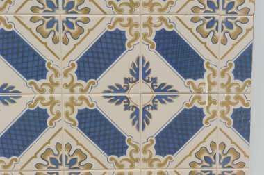 Geleneksel Portekiz Azulejo Döşeme Deseni