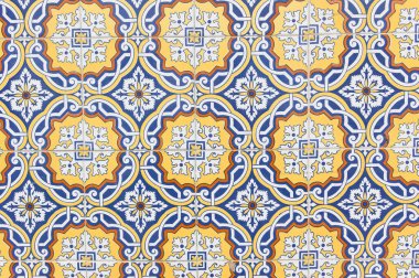 Geleneksel Portekiz Azulejo Döşeme Deseni