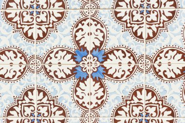 Geleneksel Portekiz Azulejo Döşeme Deseni