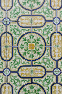 Geleneksel Portekiz Azulejo Döşeme Deseni