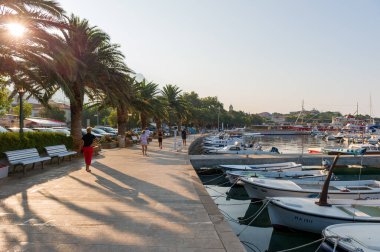 Baska Voda, Hırvatistan Rıhtımı Gün Doğumu