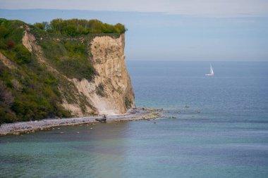 Kap Arkona Kayalıkları ve Sahil Hattı, Rugen Adası, Almanya.