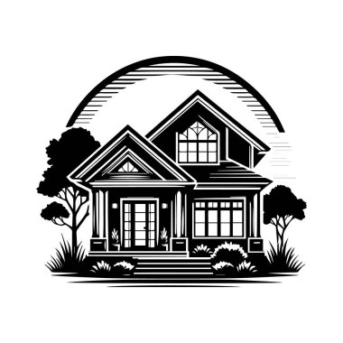 Çağdaş Minimalist Bükümlü Klasik Ev Silueti