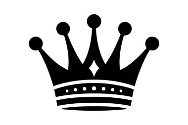 Regal Crown Silhouette - Otorite ve Kraliyet Sembolü