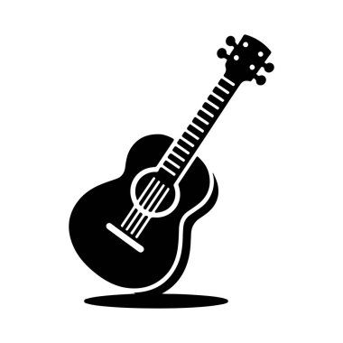 Klasik Titreşimli Minimalist Gitar Silüeti ResimleriName