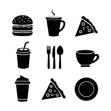 Modern Restoran Simgesi Vektör Koleksiyonları