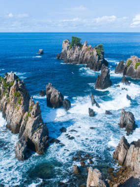 Deniz kıyısının güzel manzarası 