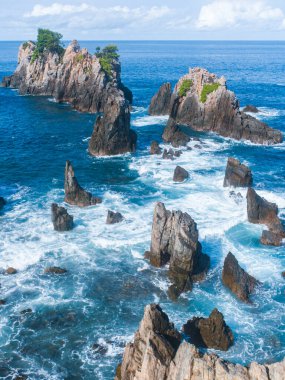 Deniz kıyısının güzel manzarası