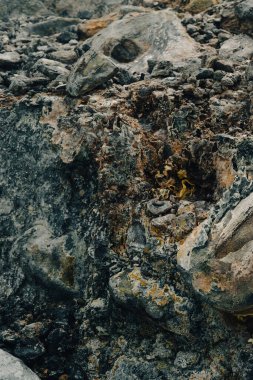 Kaba volkanik taşın doğal dokusu