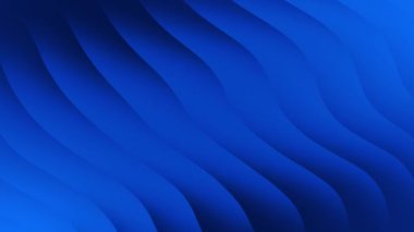 Mavi dalgalı çizgilerle soyut arkaplan hareketsiz arkaplan döngüsü