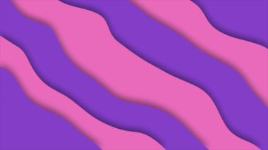 Mor pembe renk gradyanı ve dikdörtgen şekli olan soyut animasyon arkaplanı. 4k animasyon