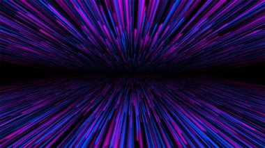soyut neon ışık çizgileri arkaplanı, 3 boyutlu oluşturma