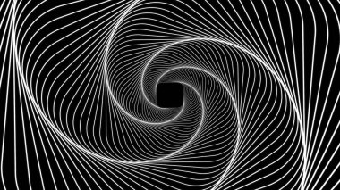 Spiral çizgilerin soyut arkaplanı. 3 Boyutlu Hazırlama.