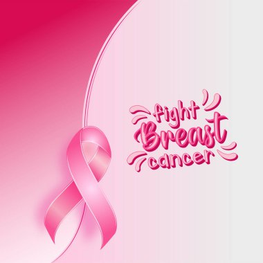  Breast Cancer Awareness Pink Background Vector  clipart