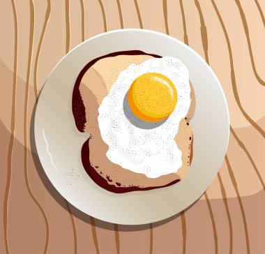 A plate of Tasty healthy breakfast clipart