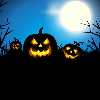 Cadılar bayramı korkunç balkabağı broşürü