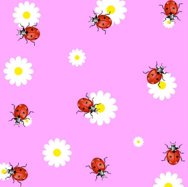 Lady bug vektör arkaplan patırtısı