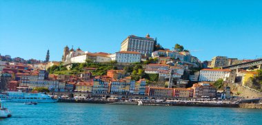 beautiful photo of Porto portugal city scape clipart