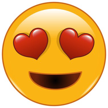 şirin, etkileyici emoji çizim vektörü