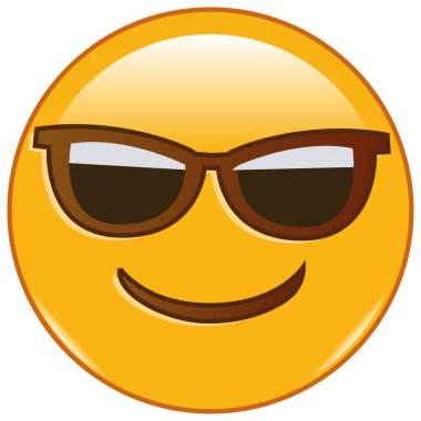 şirin, etkileyici emoji çizim vektörü