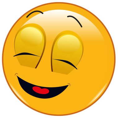 şirin, etkileyici emoji çizim vektörü