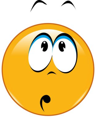 şirin, etkileyici emoji çizim vektörü