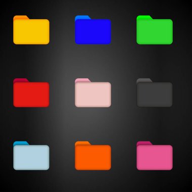 Dizin simgesi Belgeleri Dizin Masaüstü simgeleri Sistem Yazılımı ve Aygıt Vektörü simgesi