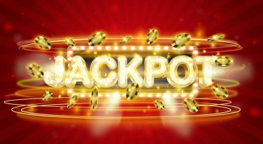 Parlayan Marquee Harfleri - Klasik Piyango İşareti Vektörü