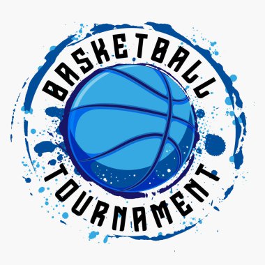 Basketbol spor logosu arka planı